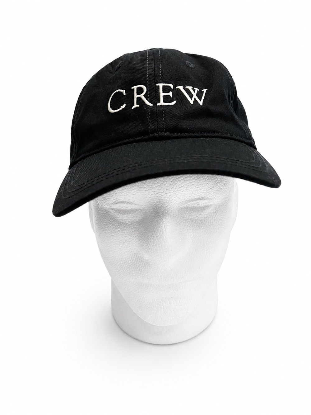 J.Crew CREW Embroidered Black Cotton Dad Hat Adjustable Baseball Cap